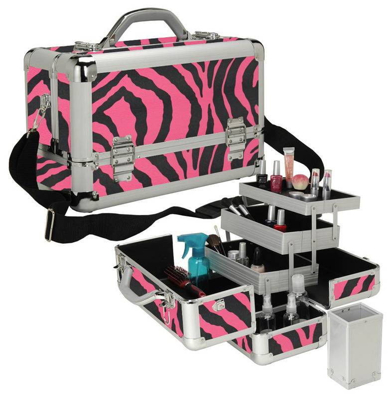 Pink Zebra Makeup Case Style TS-44PZ Brand New Australia